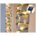 Гирлянда Лиана с листьями на солнечной батарее 10м