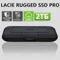 Твердотельный накопитель LaCie Rugged SSD Pro 2 ТБ, USB-C Thunderbolt 3черный(STHZ2000800)