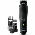 Набор 10 в 1 триммер аккумуляторный Braun MGK5445 для бороды и усов с 6 гребнями и 3 насадками, регулировкой от 0,5 до 21 мм, водонепроницаемый, лезвия из нержавеющей стали