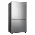 Холодильник Side by Side Hisense RS840N4AIF с функцией Multi Air Flow, общий объем 668 л, ECO режим, управление по Wi-Fi, инверторный компрессор
