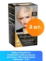 L'Oreal Paris Preference стойкая краска для волос, 102 сверкающие переливы - 2 шт