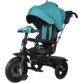 Трехколесный велосипед TechTeam Luxury, с ручкой и музыкальной панелью, изумрудный