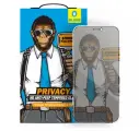 BlueO стекло 2.5D Silk Anti-peep (приватное) для iPhone 13/13 Pro 0.26 Blk