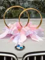 Украшения на крышу свадебной машины кольца на автомобиль