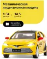 Машинка металлическая инерционная Яндекс Go, Toyota Camry озвучено Алисой, М1:34, свет, звук, JB1251482