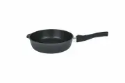 Сковорода Kukmara Granit black 18см глубокая, съемная ручка, сггч182а