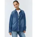 Рубашка женская 4808010590/103/M Цвет индиго Размер M