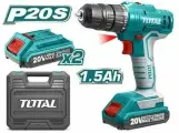 Аккумуляторная дрель-шуруповерт TOTAL TDLI20012 Li-ion 20в 1,5Ач А2