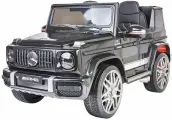 Детский электромобиль Mercedes-Benz на аккумуляторе и с пультом управления, Mercedes-AMG G 63 чёрный, цвет чёрный