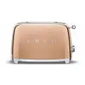 Тостер SMEG TSF01RGEU розовое золото, Корпус из нержавеющей стали, 2 отделения для тостов