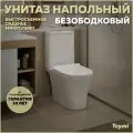 Унитаз напольный безободковый с быстросъемным сиденьем микролифт Teymi Ritta Pro T40810