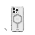 Чехол с поддержкой MAGSAFE Uag Plyo для iPhone 16 Pro 6.3, цвет прозрачный/серебро (Ice/Silver)