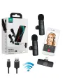Микрофонный комплект JBH K9, беспроводной, разъем Lightning, 2 шт. дальность 20м, цвет черный