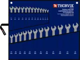 Набор гаечных ключей Thorvik, комбинированные, хромированная сталь, 25 ключей