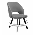 Стулья для кухни и офиса DikLine 274 поворотный Z28 серый, ножки черные
