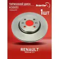 Тормозной диск Kortex для Renault Megane I / II перед. вент.(d-280mm) OEM 402060540R, 402065719R, 402069518R, 7701205230, 7701206118, 7701207829, 86
