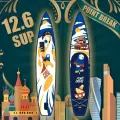 Сапборд Point Break 12.6 МАТРЕШКА RUSSIAN GIRL, SUP доска 3 слоя 25 PSI, SUPBOARD Premium 12,6 (384х81х15см)
