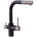 Смеситель для кухни Florentina Кристалл FL черный 333.32H.2123.102
