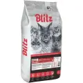 Cухой корм для кошек c говядиной BLITZ ADULT CAT BEEF для взрослых кошек 10кг