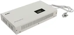 Автоматический стабилизатор напряжения SVEN AVR SLIM-2000 LCD (1200Вт, 140В-260В, 2*CEE7/4, белый, настенное крепление)