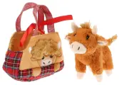 Мягкая игрушка Мой питомец Бычок, 15 см, в красной сумочке, в пакете СТ191089-19