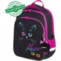 Ранец BRAUBERG QUADRO, 3 отделения, с брелоком, Black cat, 37х28х18 см, 271358