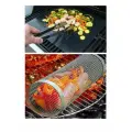 Набор для гриля и барбекю: Антипригарный Коврик и Корзина из нержавеющей стали