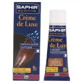 Крем тюбик с губкой Creme de luxe SAPHIR, цветной, 75 мл. 03 светло-коричневый