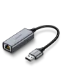Сетевой адаптер USB-A 3.0-LAN RJ45 Ugreen, 1Гбит/с, серый (50922)