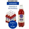 Напиток на чайном грибе Kombucha Romantic (Комбуча Романтик) Лаванда и Шелковица 0,555 л х 12 бутылок