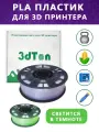 Светящийся PLA пластик для 3D принтера 1 кг, фиолетовый