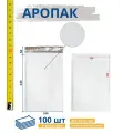 Пакет воздушно-пузырчатый 240*340 + 50 мм, 100 штук, белый, полиэтиленовый