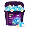 Капсулы для стирки EcoLeaf Свежесть Океана3в1, антибактериальный эффект, 50 шт