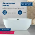 Ванна отдельностоящая Aquanet Delight 170x78 00208600, акрил, глянцевое покрытие, белый