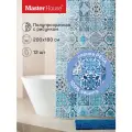Master House Штора для ванной комнаты PEVA Арабеска 180*200 см