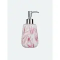Дозатор для жидкого мыла Akvarel, 8,6х8,6х18 см, цвет белый розовый
