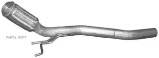 Глушитель приемная труба VW: PASSAT / AUDI: A3 / SEAT: ALTEA / TOLEDO III / SKODA: OCTAVIA / SUPERB / CADDY III Polmostrow ар.
