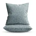 Комплект наволочек YERRNA С2070ШВ/С2071ШВ, перкаль, 70 х 70 см, 2 шт., серо-голубой с узорами