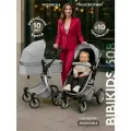 Детская коляска трансформер 2 в 1 BibiKids 608 для новорожденных до 3-х лет 2025 Полный комплект