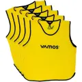 Манишка VAMOS, для футбола/баскетбола, полиэстер, унисекс, жёлтая, 5 шт.