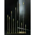 Напольный декоративный светильник на 10 LED-ламп (серебристый)