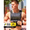 Жилет утяжелитель IRON STAR Shtorm pro v2.0, 25 kg. Синий.
