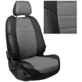 Комплект авточехлов Автопилот Renault Fluence (40/60) с 09-17г. / Megane III с 10-16г. Алькантара (Черный + Серый)