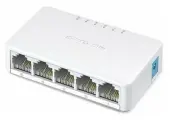 Mercusys MS105 5-портовый настольный коммутатор 10/100 Мбит/с, неуправляемый, пластиковый