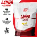 Гейнер + креатин для набора мышечной массы, мышц, похудения 2SN Gainer + creatine 1000г Банан