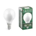 Лампа светодиодная SAFFIT SBG4513 Шарик E14 13W 4000K 55158 5 штук