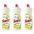 Sorti Средство для мытья посуды Лимон, 900 мл, 3 шт