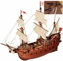 Модель парусного корабля от OcCre (Испания), галеон San Martin, 550 часов, М.1:90, с набором с инструментов для сборки