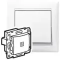 2 шт. Legrand DIY Valena Бел Выключатель 1-клавишный с подсветкой 694261