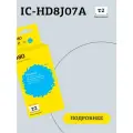 Струйный картридж T2 IC-HD8J07A (D8J07A №980) для принтеров HP OfficeJet Enterprise X555dn/X555xh/X585dn/Flow X585z/X585f, с чипом, голубой